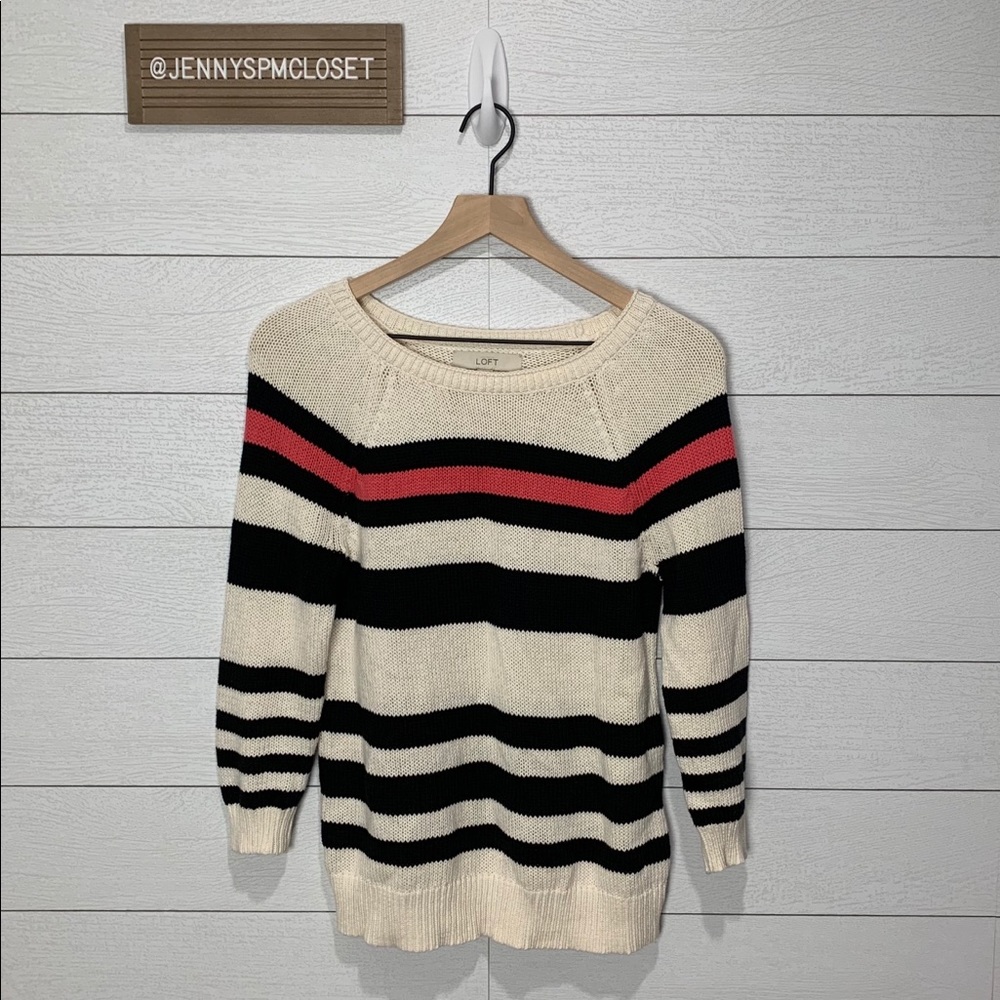 LOFT Striped Sweater Size Small